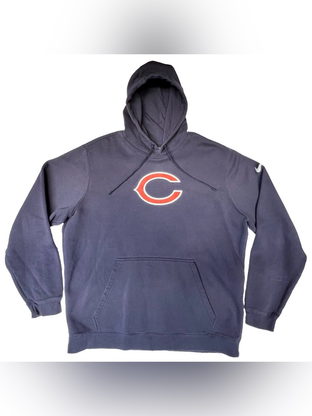 Nike Chicago Bears Hoodie Mens XXL Navy Blue Therma Fit NFL Football Sweatshirt